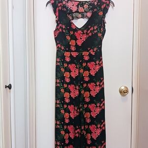 PLENTY TRACY REESE Anthropologie Art  Floral Print Palazzo Laurette Jumpsuit XS